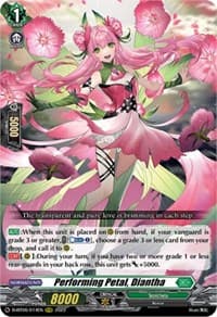Performing Petal, Diantha - D-BT06: Blazing Dragon Reborn - Cardfight Vanguard card