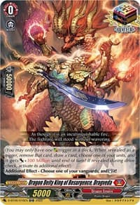 Dragon Deity King of Resurgence, Dragveda - D-BT06: Blazing Dragon Reborn - Cardfight Vanguard card