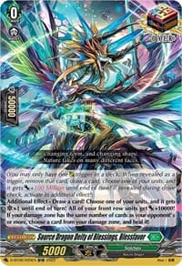 Source Dragon Deity of Blessings, Blessfavor - D-BT06: Blazing Dragon Reborn - Cardfight Vanguard card