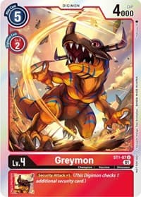 Greymon (ST-11 Special Entry Pack) - Starter Deck 01: Gaia Red - Digimon Card Game card