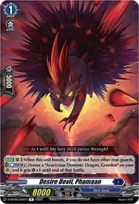 Desire Devil, Phamaan - D-BT06: Blazing Dragon Reborn - Cardfight Vanguard card