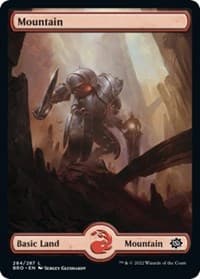 Mountain (284) - Full Art - The Brothers' War - Magic: The Gathering card