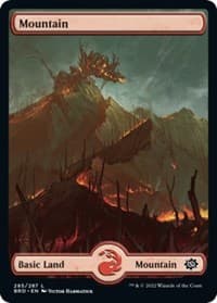 Mountain (285) - Full Art - The Brothers' War - Magic: The Gathering card