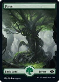 Forest (287) - Full Art - The Brothers' War - Magic: The Gathering card