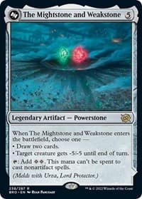 The Mightstone and Weakstone - The Brothers' War - Magic: The Gathering card