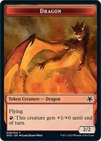Dragon // Elf Warrior Double-Sided Token - Magic Game Night: Free-For-All - Magic: The Gathering card