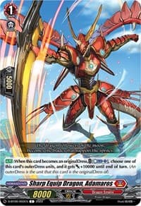 Sharp Equip Dragon, Adamaros - D-BT06: Blazing Dragon Reborn - Cardfight Vanguard card