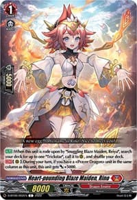 Heart-pounding Blaze Maiden, Rino - D-BT06: Blazing Dragon Reborn - Cardfight Vanguard card