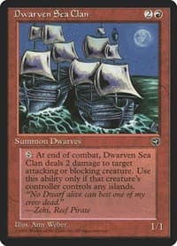 Dwarven Sea Clan - Homelands - Magic: The Gathering card