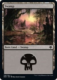 Swamp (128) - Magic Game Night: Free-For-All - Magic: The Gathering card
