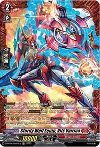 Sturdy Wall Equip, Vils Vairina (FR) - D-BT06: Blazing Dragon Reborn - Cardfight Vanguard card