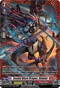 Sealed Blaze Dragon, Shabda (FR) - D-BT06: Blazing Dragon Reborn - Cardfight Vanguard card