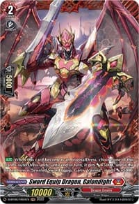 Sword Equip Dragon, Galondight (FR) - D-BT06: Blazing Dragon Reborn - Cardfight Vanguard card