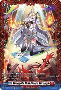 Thoughts That Pierce Through (FR) - D-BT06: Blazing Dragon Reborn - Cardfight Vanguard card