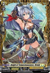 Knight of Tempestuousness, Vriede (FR) - D-BT06: Blazing Dragon Reborn - Cardfight Vanguard card
