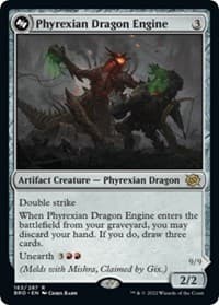 Phyrexian Dragon Engine - The Brothers' War - Magic: The Gathering card