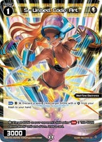 S - Unbed, Code: Art (Parallel Foil) - Curiosity Diva - WIXOSS card