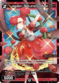 Jasper, Natural Crystal (Parallel Foil) - Curiosity Diva - WIXOSS card