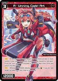 R - Unning, Code: Art (Parallel Foil) - Curiosity Diva - WIXOSS card
