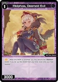 Malphas, Doomed Evil - Curiosity Diva - WIXOSS card
