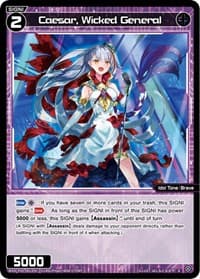 Caesar, Wicked General - Curiosity Diva - WIXOSS card