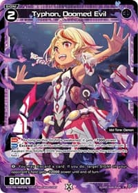 Typhon, Doomed Evil (Parallel Foil) - Curiosity Diva - WIXOSS card