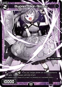 Buckler, High Armed (Parallel Foil) - Curiosity Diva - WIXOSS card