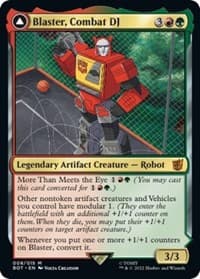 Blaster, Combat DJ - Universes Beyond: Transformers - Magic: The Gathering card