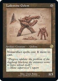 Lodestone Golem (Schematic) - The Brothers' War: Retro Frame Artifacts - Magic: The Gathering card