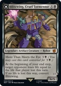 Blitzwing, Cruel Tormentor - Universes Beyond: Transformers - Magic: The Gathering card