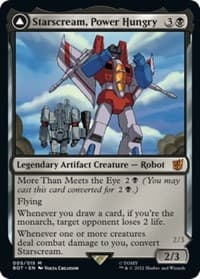 Starscream, Power Hungry - Universes Beyond: Transformers - Magic: The Gathering card