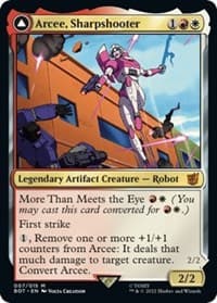 Arcee, Sharpshooter - Universes Beyond: Transformers - Magic: The Gathering card