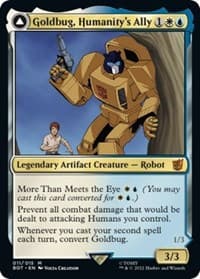 Goldbug, Humanity's Ally - Universes Beyond: Transformers - Magic: The Gathering card