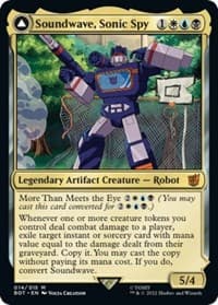 Soundwave, Sonic Spy - Universes Beyond: Transformers - Magic: The Gathering card