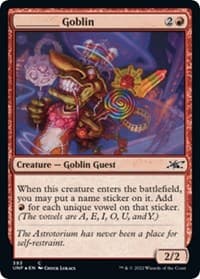 _____ Goblin (Galaxy Foil) - Unfinity - Magic: The Gathering card