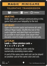 Magic Minigame: Telepathic Transmission - Dominaria United - Magic: The Gathering card