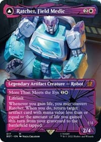 Ratchet, Field Medic (Shattered Glass) - Universes Beyond: Transformers - Magic: The Gathering card