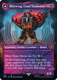 Blitzwing, Cruel Tormentor (Shattered Glass) - Universes Beyond: Transformers - Magic: The Gathering card