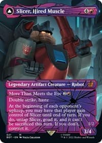 Slicer, Hired Muscle (Shattered Glass) - Universes Beyond: Transformers - Magic: The Gathering card