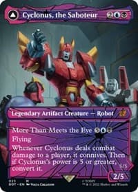 Cyclonus, the Saboteur (Shattered Glass) - Universes Beyond: Transformers - Magic: The Gathering card