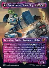 Soundwave, Sonic Spy (Shattered Glass) - Universes Beyond: Transformers - Magic: The Gathering card