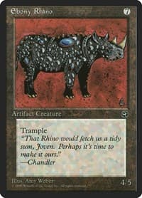 Ebony Rhino - Homelands - Magic: The Gathering card
