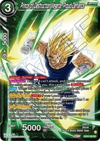 Prince of Destruction Vegeta, Proud Defiance - 5th Anniversary Set - Dragon Ball Super: Masters card