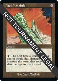Jade Monolith (Retro Frame) - 30th Anniversary Edition - Magic: The Gathering card