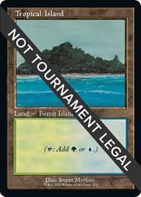 Tropical Island (Retro Frame) - 30th Anniversary Edition - Magic: The Gathering card
