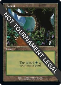 Forest (593) (Retro Frame) - 30th Anniversary Edition - Magic: The Gathering card