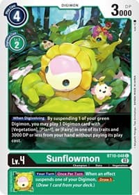 Sunflowmon - Xros Encounter - Digimon Card Game card