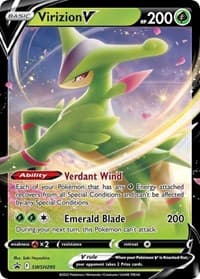 Virizion V - SWSH295 - SWSH: Sword & Shield Promo Cards - Pokemon card