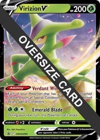 Virizion V - SWSH295 - Jumbo Cards - Pokemon card