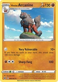 Hisuian Arcanine - 084/196 (Non-Holo) - Deck Exclusives - Pokemon card